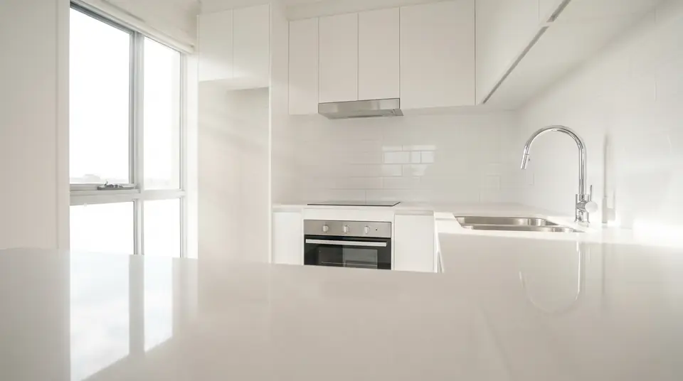 Gleaming clean wet-area surfaces