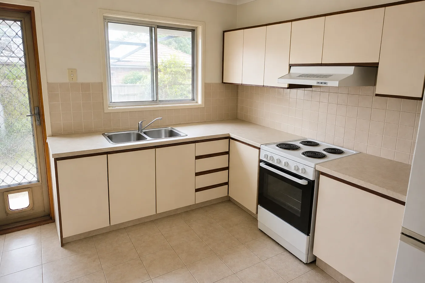 Kitchen after a deep clean